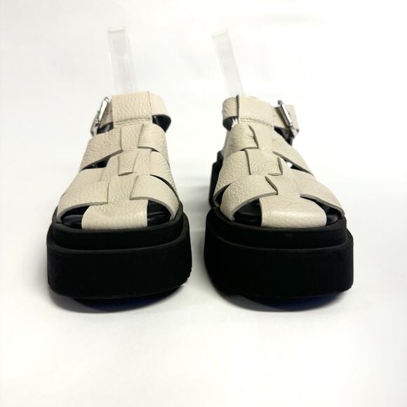 Miista Cream and Black Chunky Platform Sandals - Picture 3 of 14